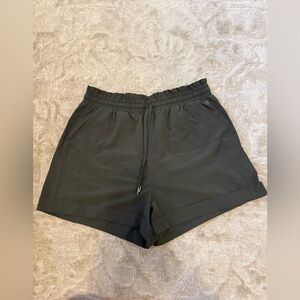 Apana Black Athletic Drawstring Shorts